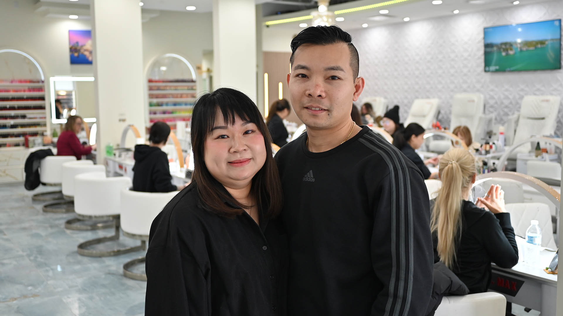 The owners of Nail Max in Mentor Ohio.