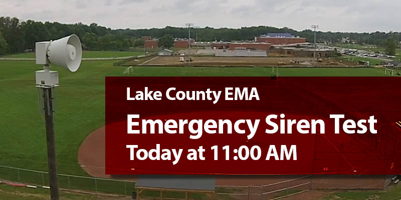 Lake County Ohio Emergency Siren Test Today at 11 AM