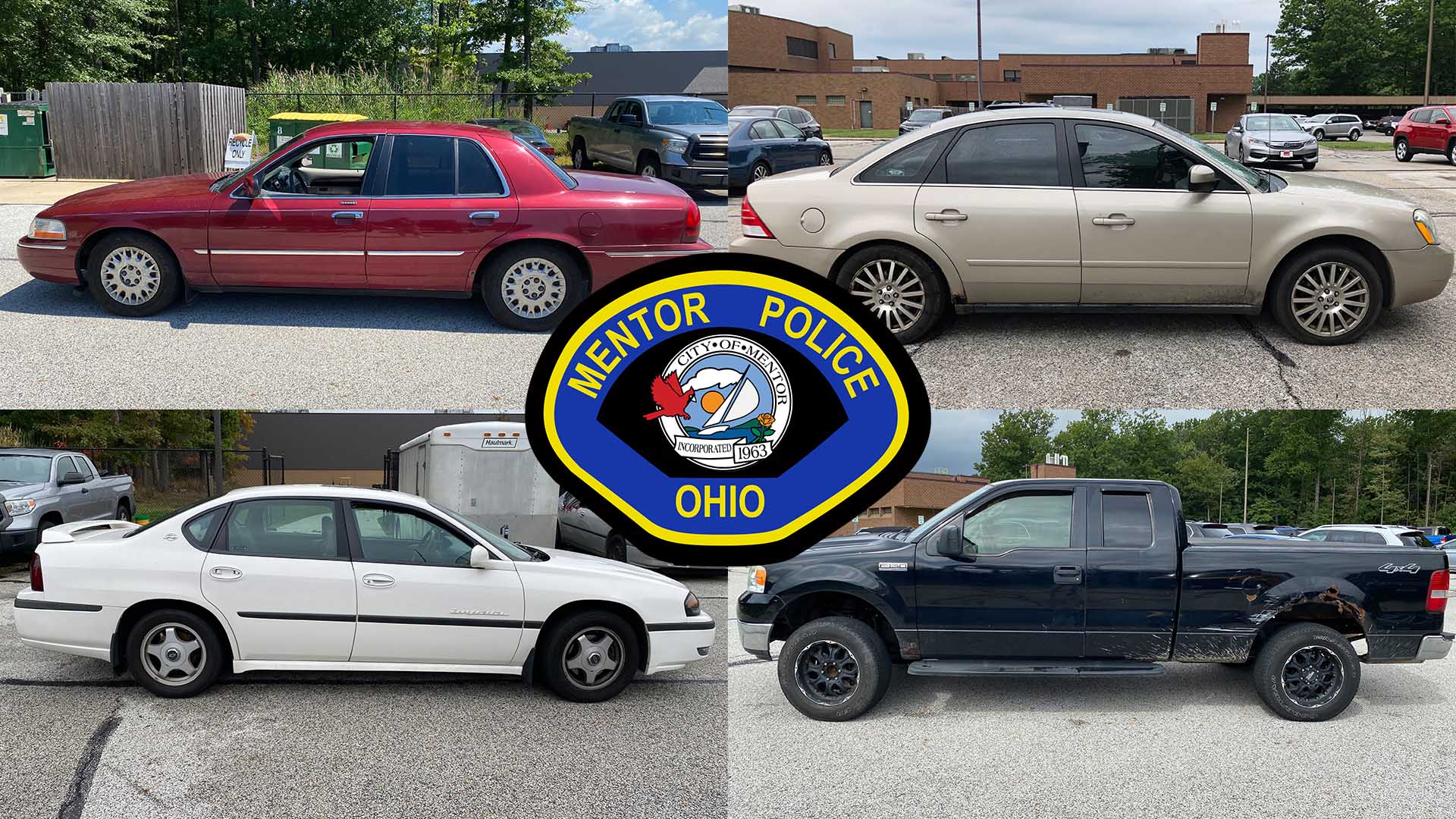 LEGAL NOTICE: Police Seized Vehicles for Sale - City of Mentor, Ohio