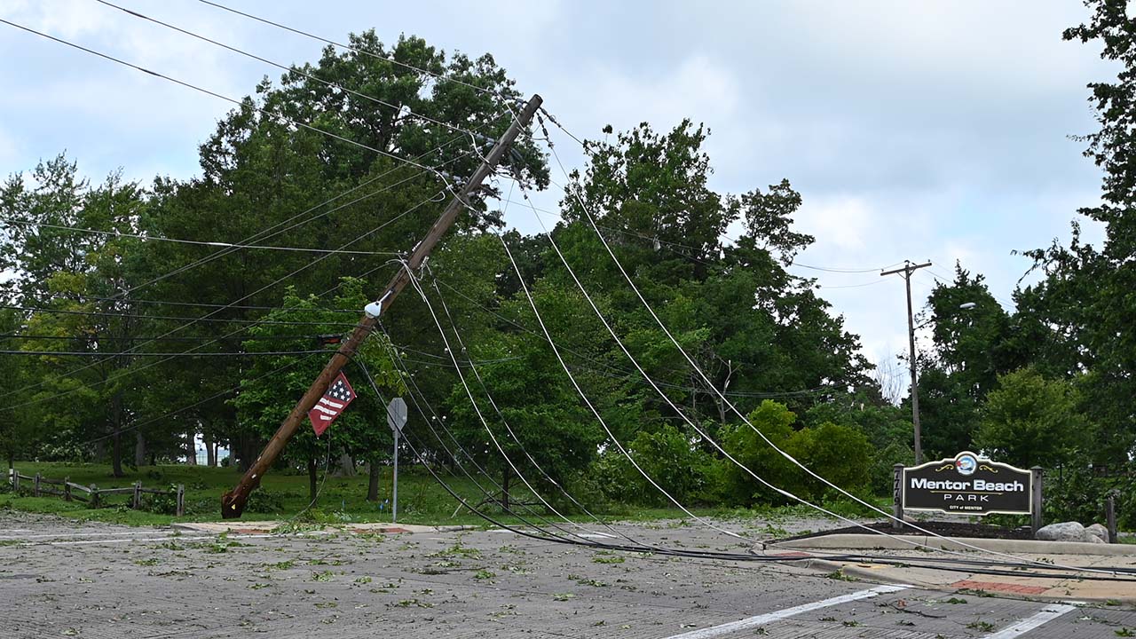 Mentor Beach Park Closed Due to Downed Power Lines July 21, 2023